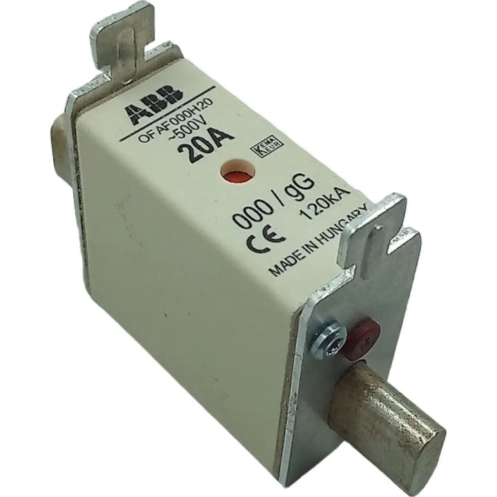 Fusível NH000 gG ABB OFAF000H20 20A 500v 120kA - Cabo Eletro