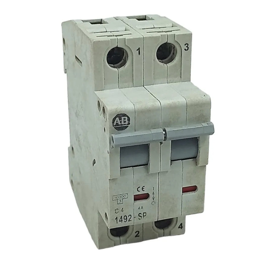 Disjuntor Bipolar Allen Bradley 1492-SP2C040 C 2P 4A 415Vac - Cabo Eletro