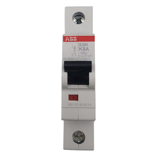 Disjuntor Monopolar ABB S201-K6A Curva K 6A 230v 10kA - Cabo Eletro