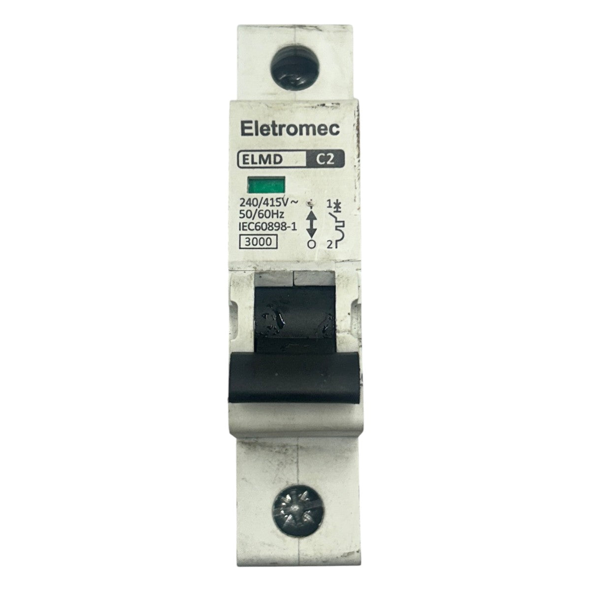 Disjuntor Monopolar Eletromec ELMD C2 Curva C 2 A 240/415v – Cabo Eletro