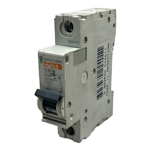 Disjuntor Monopolar Merlin Gerin C60N C10 Curva C 10A 400v - Cabo Eletro