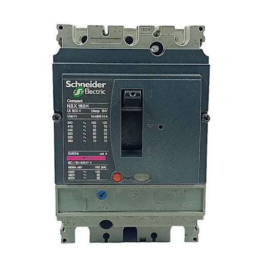 Disjuntor Tripolar Schneider NS160HTM125D3P3D 800V 8KV - Cabo Eletro