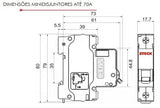 Disjuntor Monopolar SD Steck Curva C 20A - Cabo Eletro