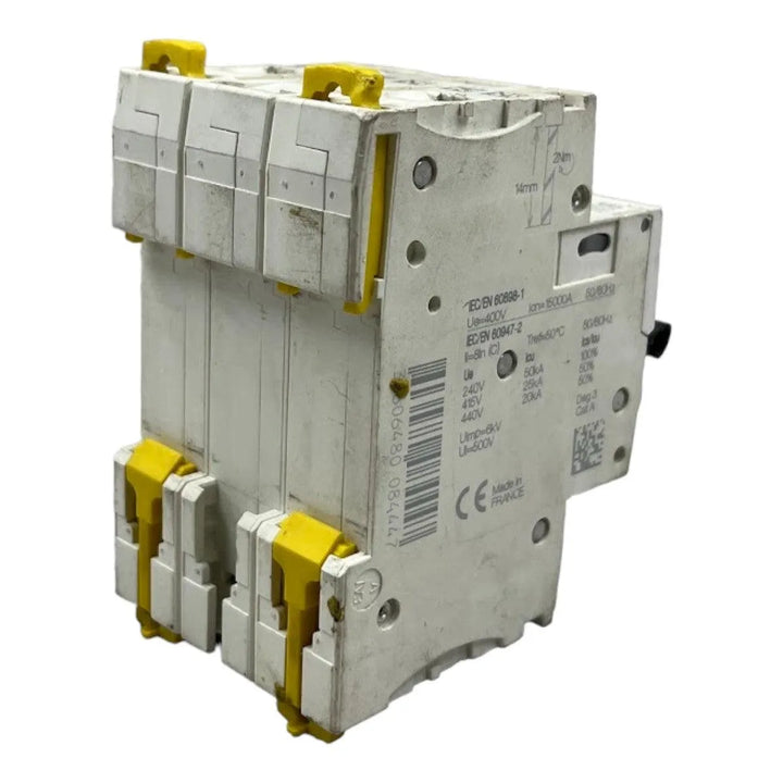 Disjuntor Tripolar Schneider IC60L Curva C 16A 400v 6kA - Cabo Eletro