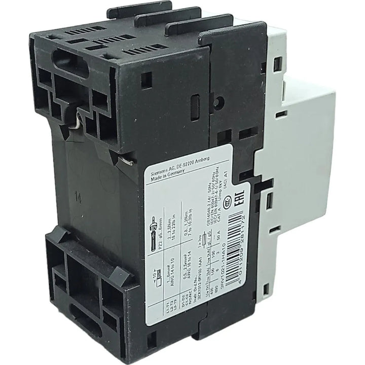 Disjuntor Motor Siemens 3RV1021-1HA10 5,5-8A - Cabo Eletro