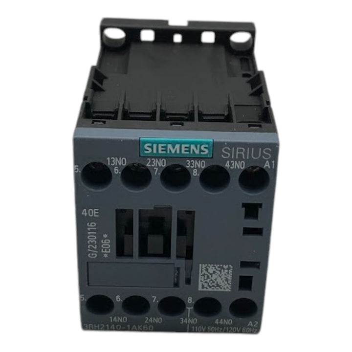 Contator Auxiliar Siemens 3RH2140-1AK60 110-120v 4NA - Cabo Eletro