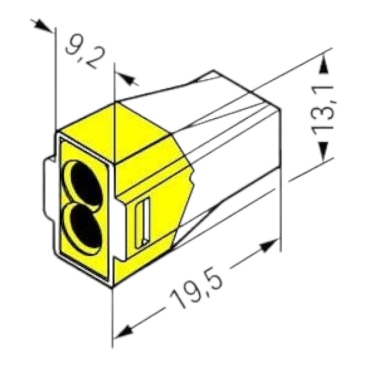 Conector de Emenda WAGO 773-102 2,5mm²  KIT 10 Peças - Cabo Eletro