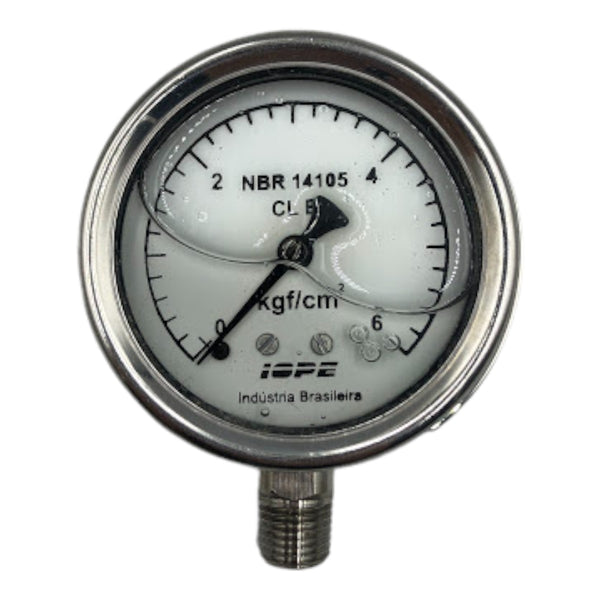 Manômetro IOPE DN 60mm 0 a 6kgf/cm² 1/4NPT - Cabo Eletro