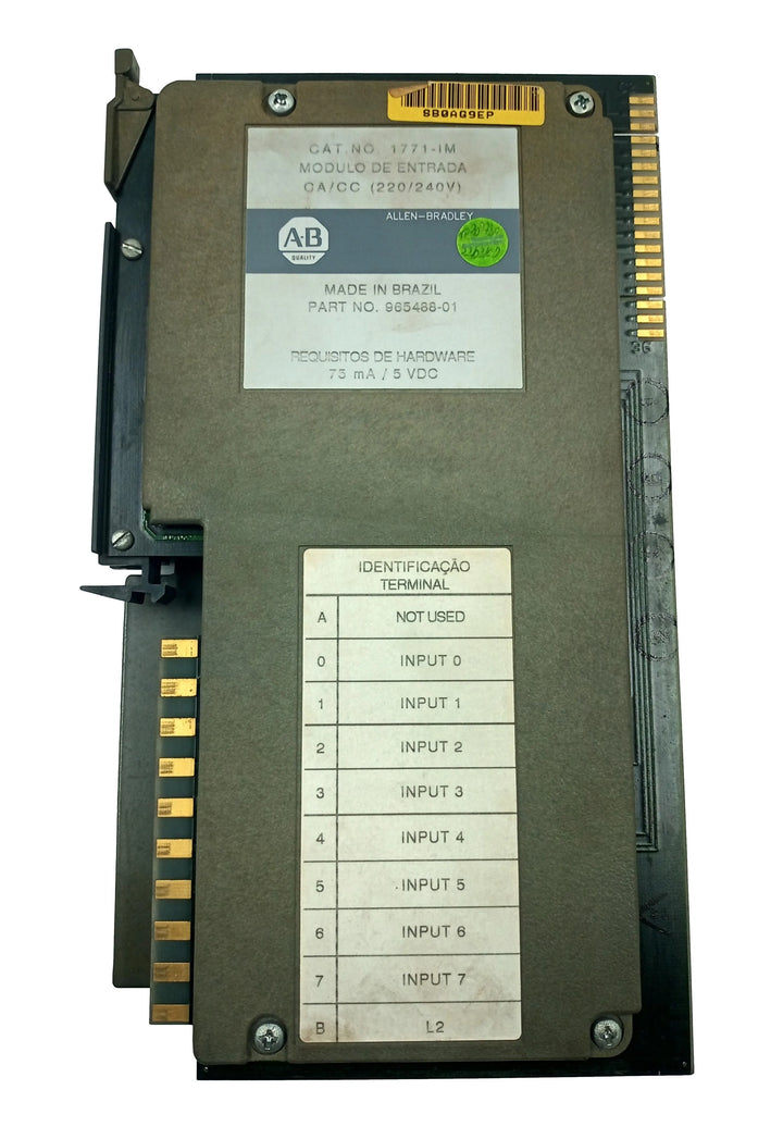 Módulo de Entrada Allen-Bradley 1771-IM 220-240v CA/CC - Cabo Eletro