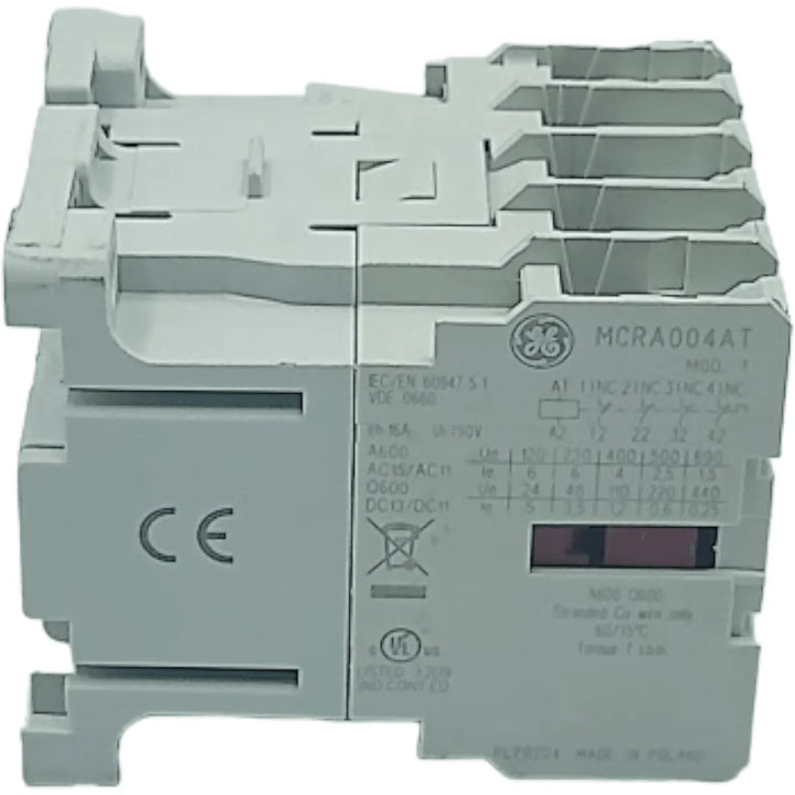 Contator Auxiliar Ge MCRA004AT 110/120v 50/60Hz - Cabo Eletro