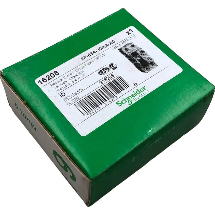 Interruptor Diferencial ID Schneider 16208 2P 63A 30mA AC - Cabo Eletro