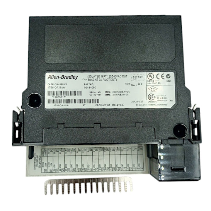 Módulo de E/S Digital Contrologix Allen-Bradley 1756-OA16 A - Cabo Eletro