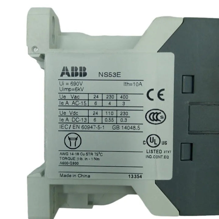 Contator ABB NS53E-25M 10A 690v 6kv 220v 50/60hz - Cabo Eletro