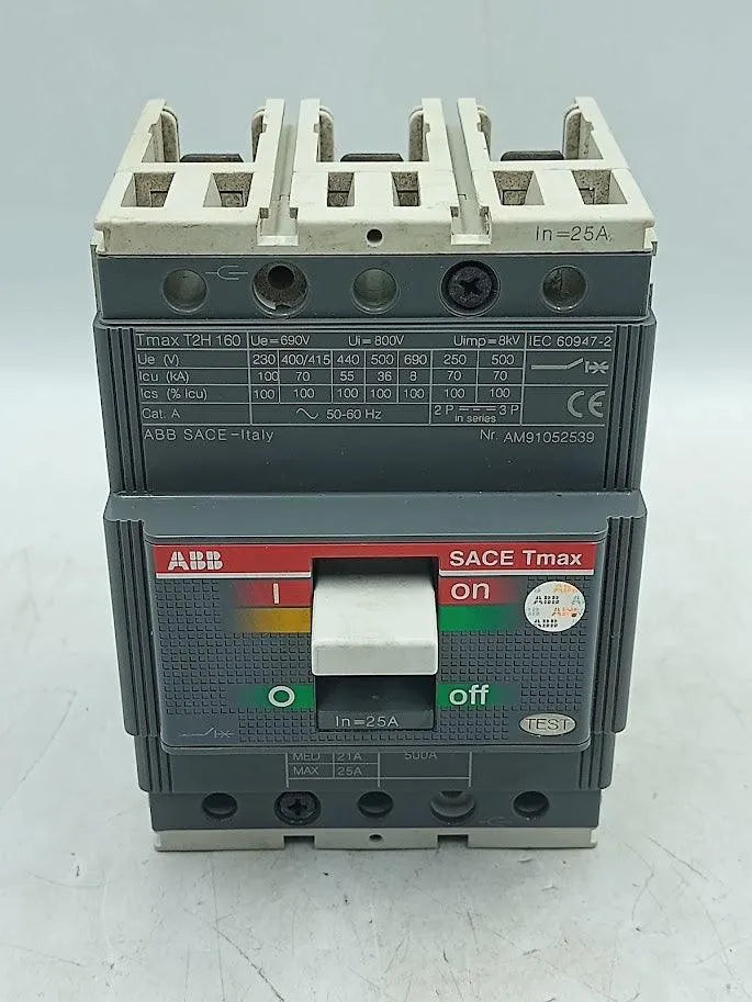 Disjuntor Abb Sace Tmax T2H 160 25A 800V - Cabo Eletro