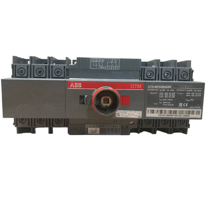 Chave Comutadora Motorizada Abb OTM80F3CMA230V 80A - Cabo Eletro