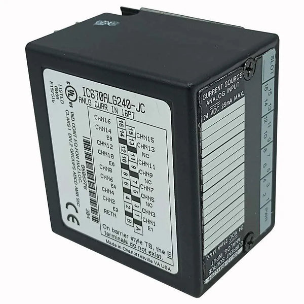 Módulo de Entrada Analógica Ge Fanuc IC670ALG240-JC 24V 25MA - Cabo Eletro