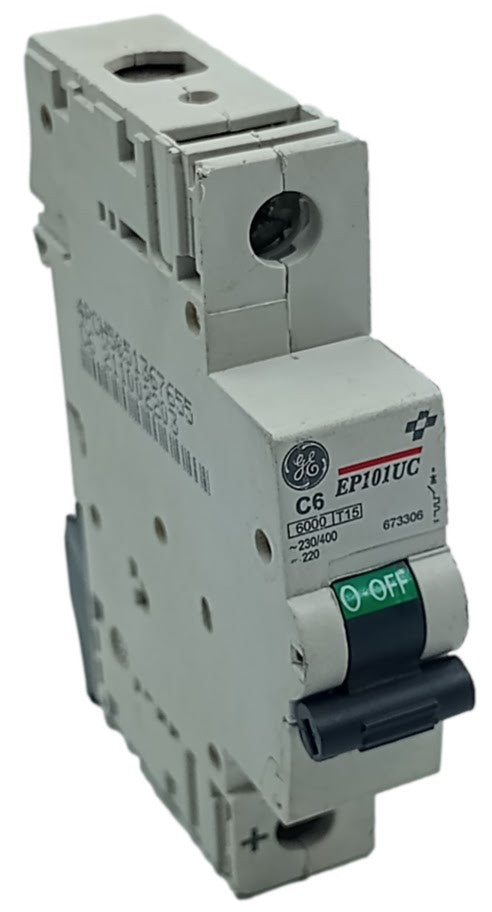 Disjuntor Monopolar GE EP101UCC06 C 6A 230/400v - Cabo Eletro