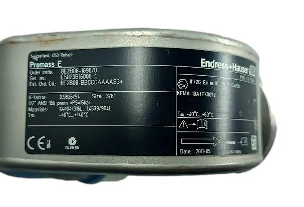 Medidor de Vazão ENDRESS+HAUSER 8E2B08-1696/0 - Cabo Eletro