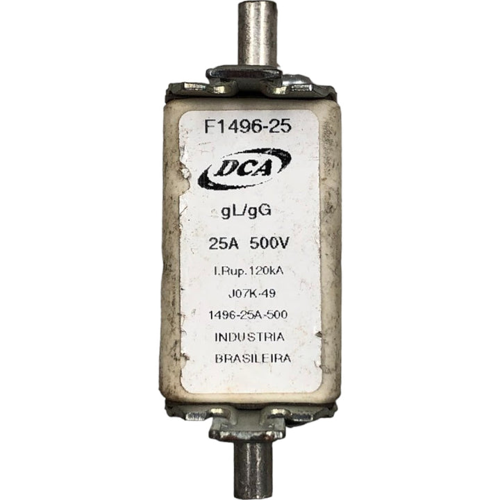 Fusível gL/gG DCA F1496-25 25A 500v 120kA - Cabo Eletro