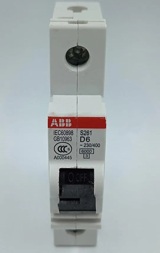 Disjuntor Monopolar ABB S261 D6 230/400v - Cabo Eletro