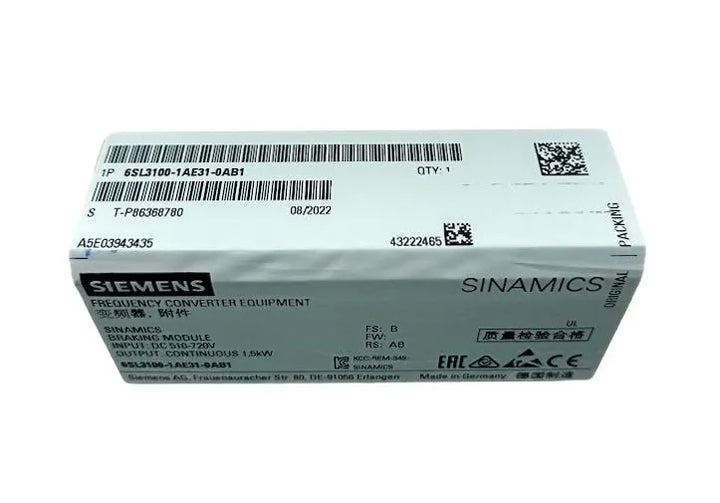 Módulo de Frenagem Siemens 6SL3100-1AE31-0AB1 600v 100kW/2 s - Cabo Eletro