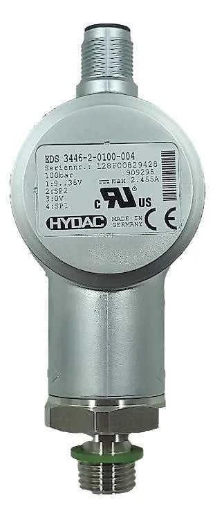 Pressostato Eletronico Hydac 3446-2-0100-004 2.455A 35V - Cabo Eletro