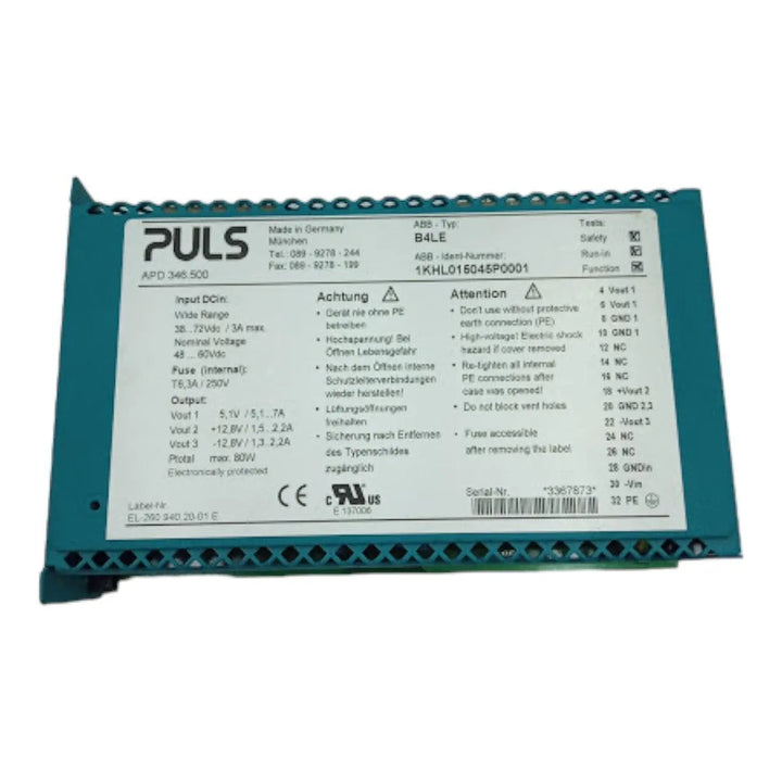 Fonte De Alimentação Puls Ap346.500 80w 48-60vdc - Cabo Eletro