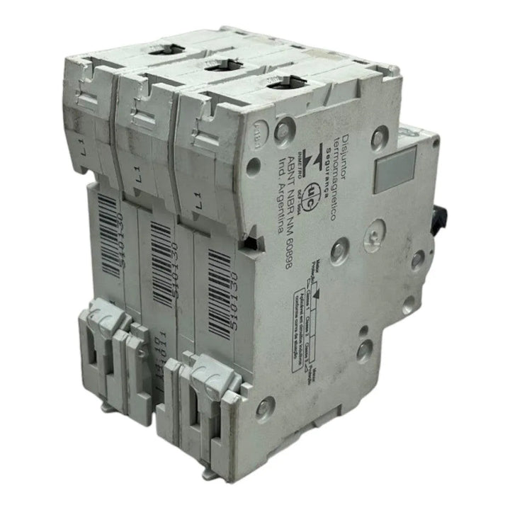 Disjuntor Tripolar Schneider C60N C10 Curva C 10A 400V - Cabo Eletro