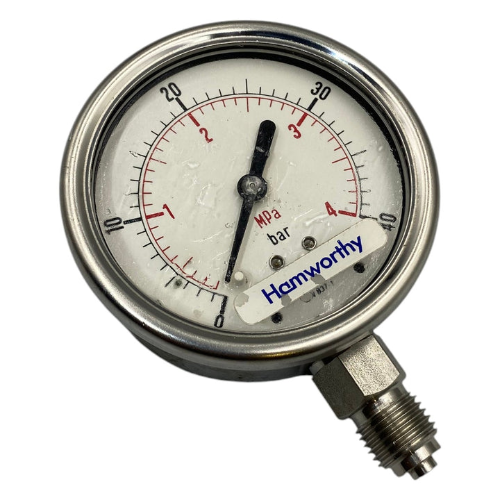 Manômetro HAMWORTHY DN 62mm 0 a 40mPa x 0 a 40Bar 1/4NPT - Cabo Eletro