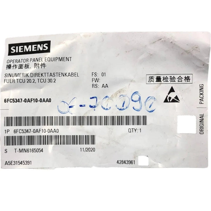 Cabo Flat Siemens 6FC5347-0AF10-0AA0 - Cabo Eletro