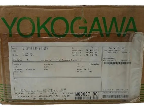 Transmissor de Pressão YOKOGAWA EJX110A-EMT4G-912EB/KU21/D4 - Cabo Eletro