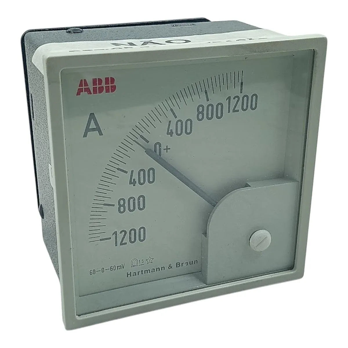 Amperimetro ABB 96x96 -1200 a +1200 -60 a +60mv
