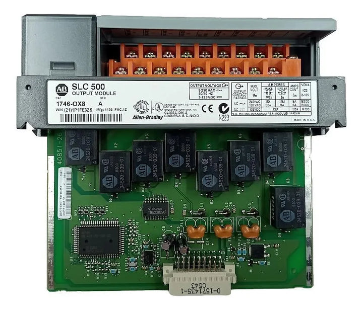 Módulo de Saída Allen-Bradley 1746-OX8 A SLC 500 - Cabo Eletro