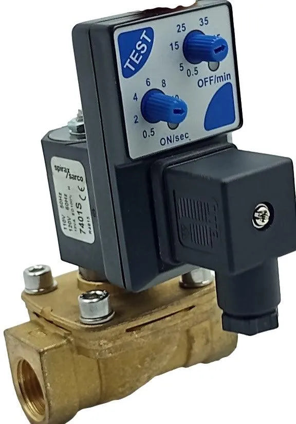 Válvula Solenoide Spirax Sarco 7401S 110-120v 50/60Hz 1/2NPT - Cabo Eletro