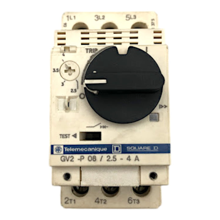 Disjuntor Motor Telemecanique GV2-P08 2.5-4A - Cabo Eletro