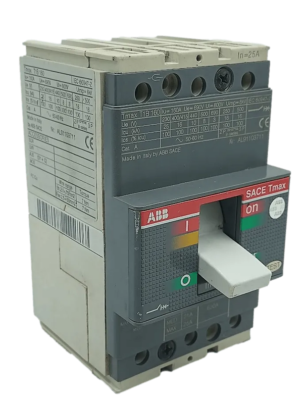 Disjuntor Abb Sace Tmax T1B 160 25A 800V - Cabo Eletro