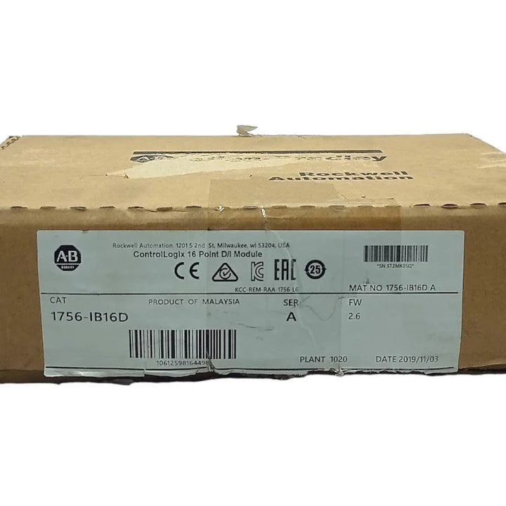 Módulo D/I ControlLogix 1756-IB16D A 10-30Vdc 16P - Cabo Eletro