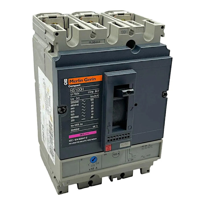 Disjuntor Caixa Moldada Merlin Gerin NS100H TM50D 750V 8KV - Cabo Eletro