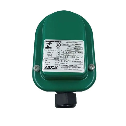 Válvula Asco EM-M12-II 1/4NPT 24V DC 0,15 3,6W - Cabo Eletro