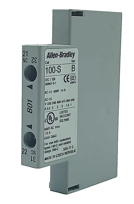 Bloco de Contato Auxiliar Allen Bradley 100-SB01 B NO - Cabo Eletro