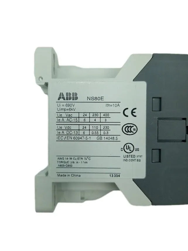 Contator ABB NS80E-16M 10A 690v 6kv 120v 60hz - Cabo Eletro