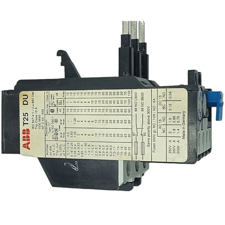 Relé Térmico Abb T 25 DU 0,63/1,0A - Cabo Eletro