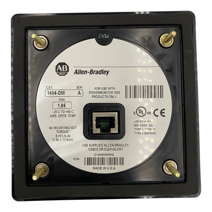 Módulo de Exibição Powermonitor Allen-Bradley 1404-DM A - Cabo Eletro