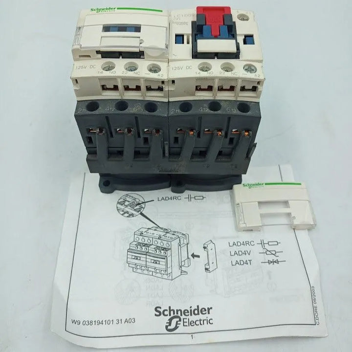 Contator Reversível Schneider LCD09GD 125Vdc 25A 690v - Cabo Eletro