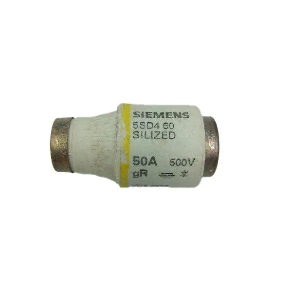 Fusível Ultra Rápido Siemens 5SD4 60 50A Silized Kit 5 Peças - Cabo Eletro