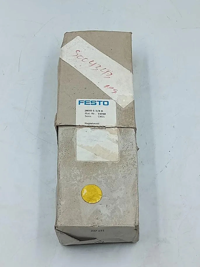 Válvula Solenoide Festo JMVH-5-3/8-B 14948 28-145PSI - Cabo Eletro