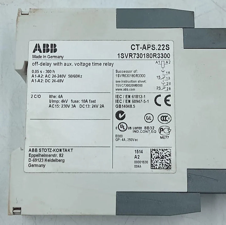 Relé Temporizador ABB CT-APS.22S 1SVR730180R3300 24v - Cabo Eletro