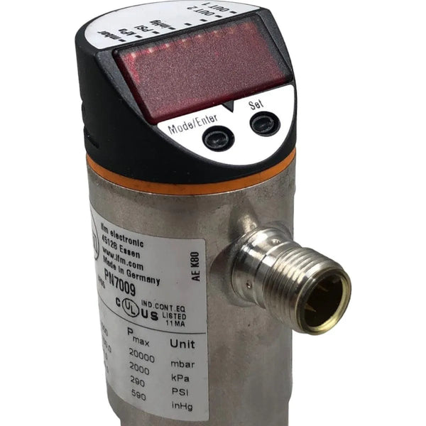 Sensor de Pressão IFM PN7009 -1000 a 1000 mbar - Cabo Eletro