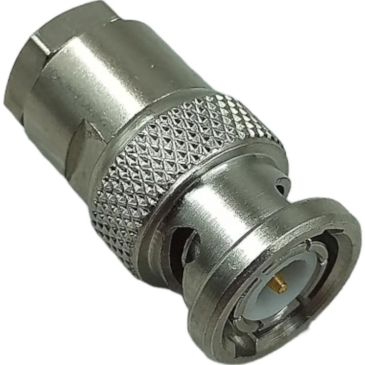 Conector BNC 50 OHMS Macho KLC Reto Prensa Cabo RG-58 - Cabo Eletro