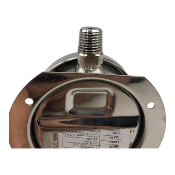 Manômetro IOPE DN 60mm 0 a 6kgf/cm² 1/4NPT - Cabo Eletro